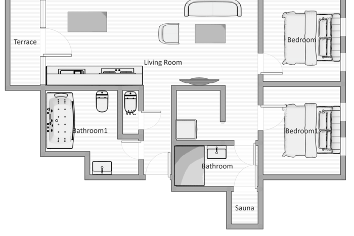 Fotografie nemovitosti - Prodej bytu 6+kk, 4x koupelna, balkon, terasa, sauna, 187 m2, Praha 5 - Smíchov