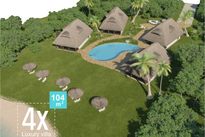 Fotografie nemovitosti - Sale of four villa project on the shores of the Indian Ocean, Zanzibar Island