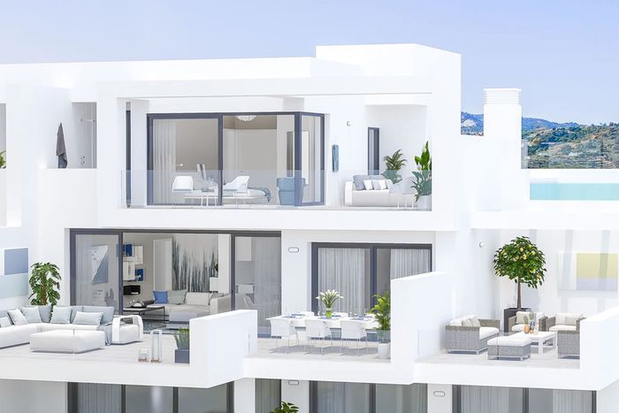Fotografie nemovitosti - Spain - Mijas Costa, apartment 4+kk, near golf course, 121 m2 + terrace 67.95 m2, parking, swimming