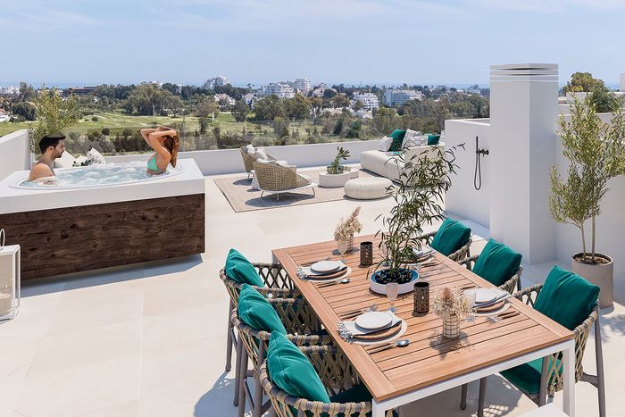Fotografie nemovitosti - Španělsko - Costa del Sol, apartmán 3+kk, výhled na moře, 115 m2 + terasa 23 m2, bazén