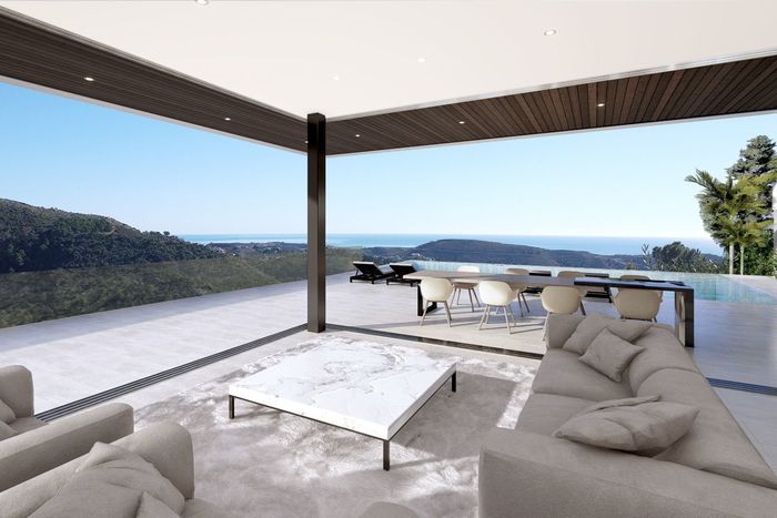 Fotografie nemovitosti - Spain - Marbella, luxury villa 324 sqm + terrace 533 sqm, view, infinity pool