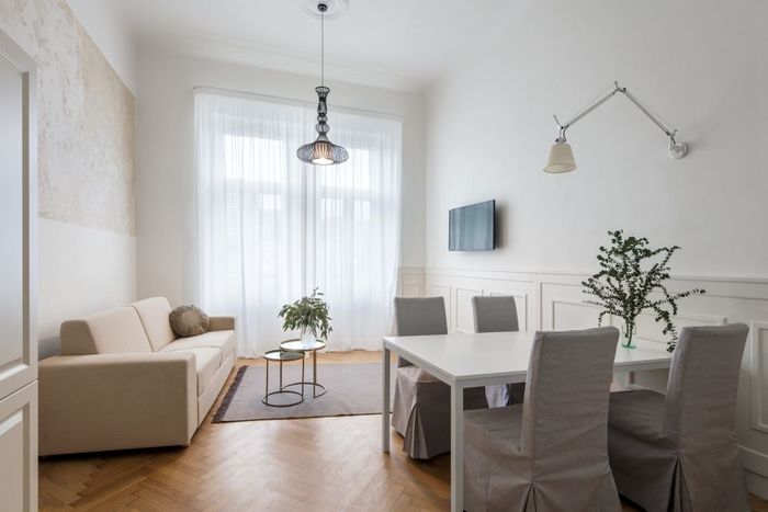 Fotografie nemovitosti - K pronájmu slunný byt 2+kk (50m2), Residence Holečkova - Praha 5, možnost krátkodobého pronájmu