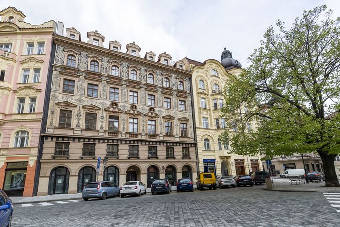 Fotografie nemovitosti - Praha 1, pronájem zařízeného mezonetového bytu 3+kk (84 m2), klimatizace, atraktivní místo, ul.Kozí