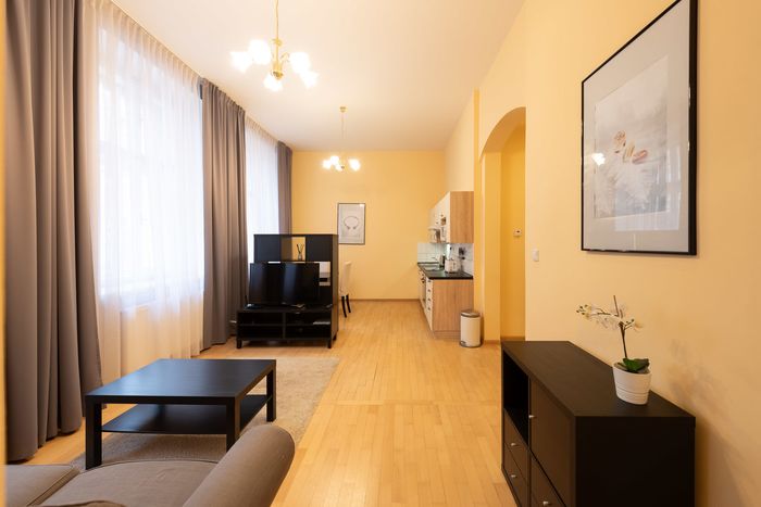 Fotografie nemovitosti - Prague, spacious furnished apartment 2+kk for rent in Vinohrady, street Belgická
