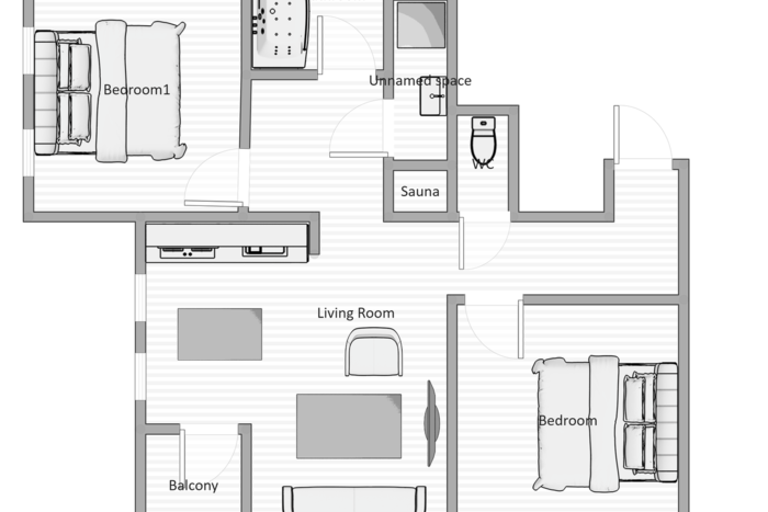 Fotografie nemovitosti - Sale of apartment 6+kk, 4x bathroom, balcony, terrace, sauna, 187 m2, Prague 5 - Smíchov